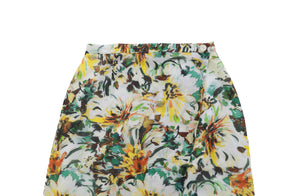 cotton flower wrap skirt