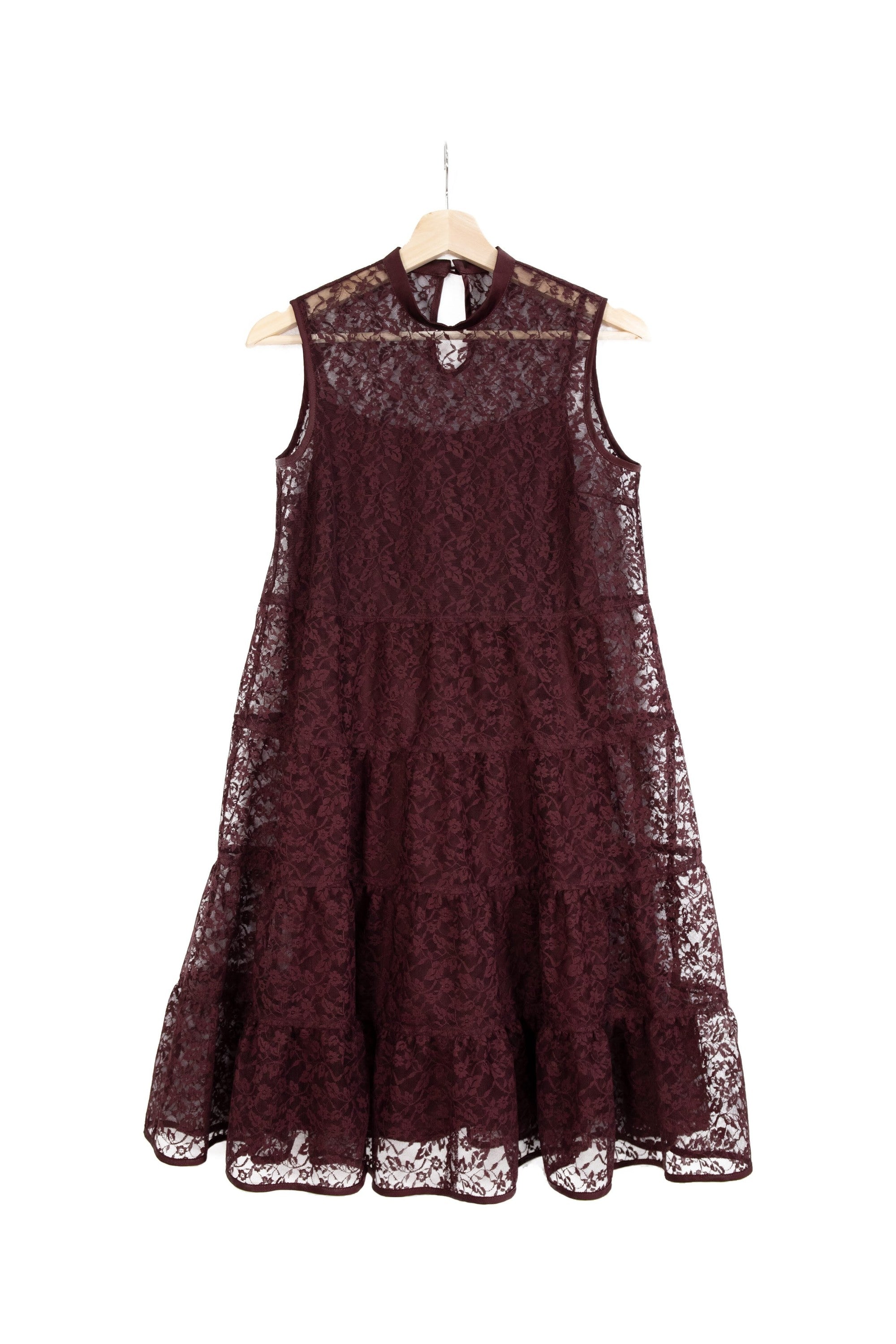 <transcy>lace tiered dress</transcy>