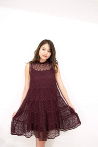 lace tiered dress