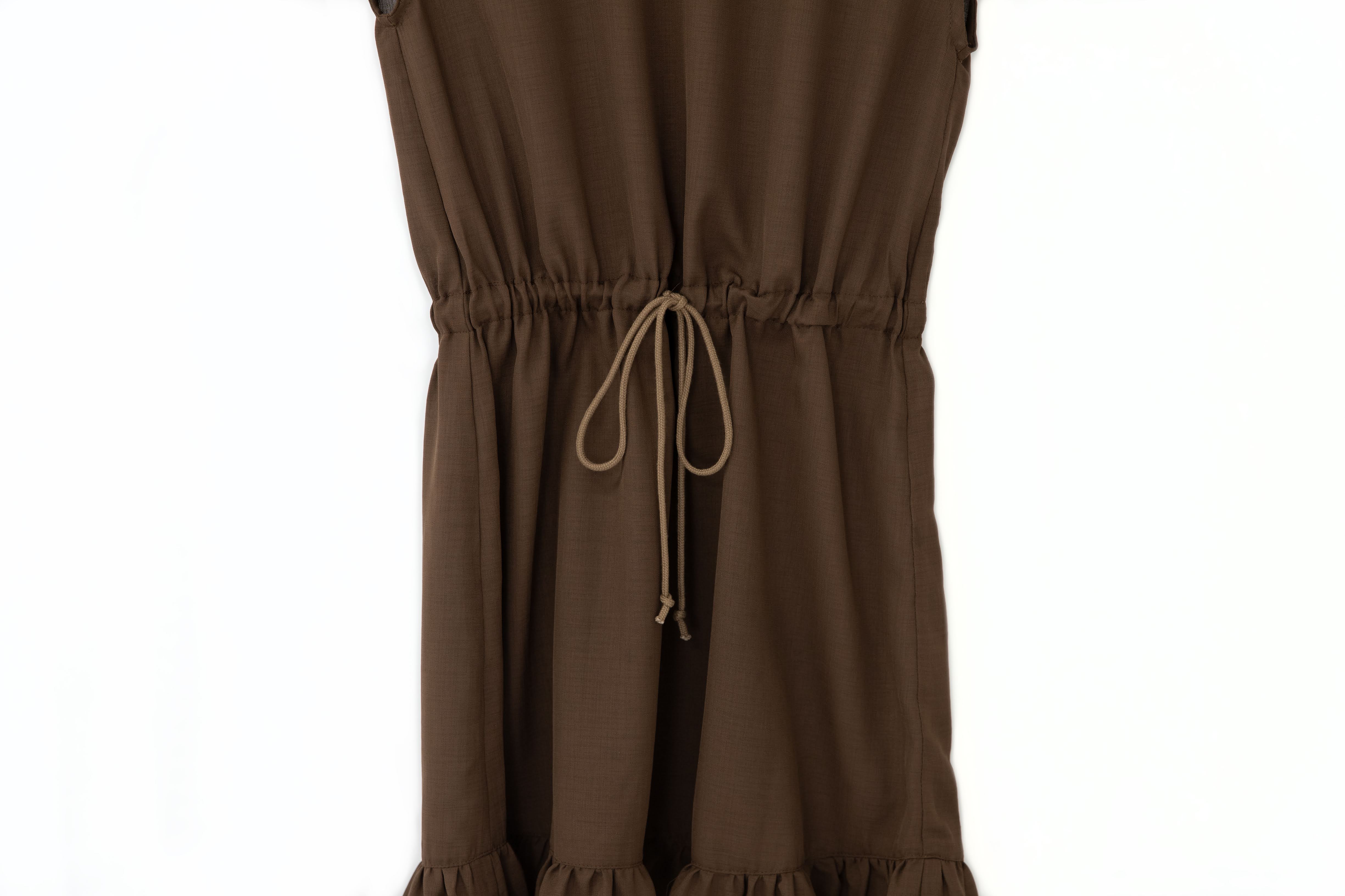 <transcy>linen-like french sleeve dress</transcy>