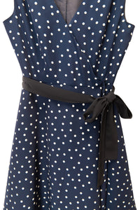 cache-coeur polka dot wrap dress