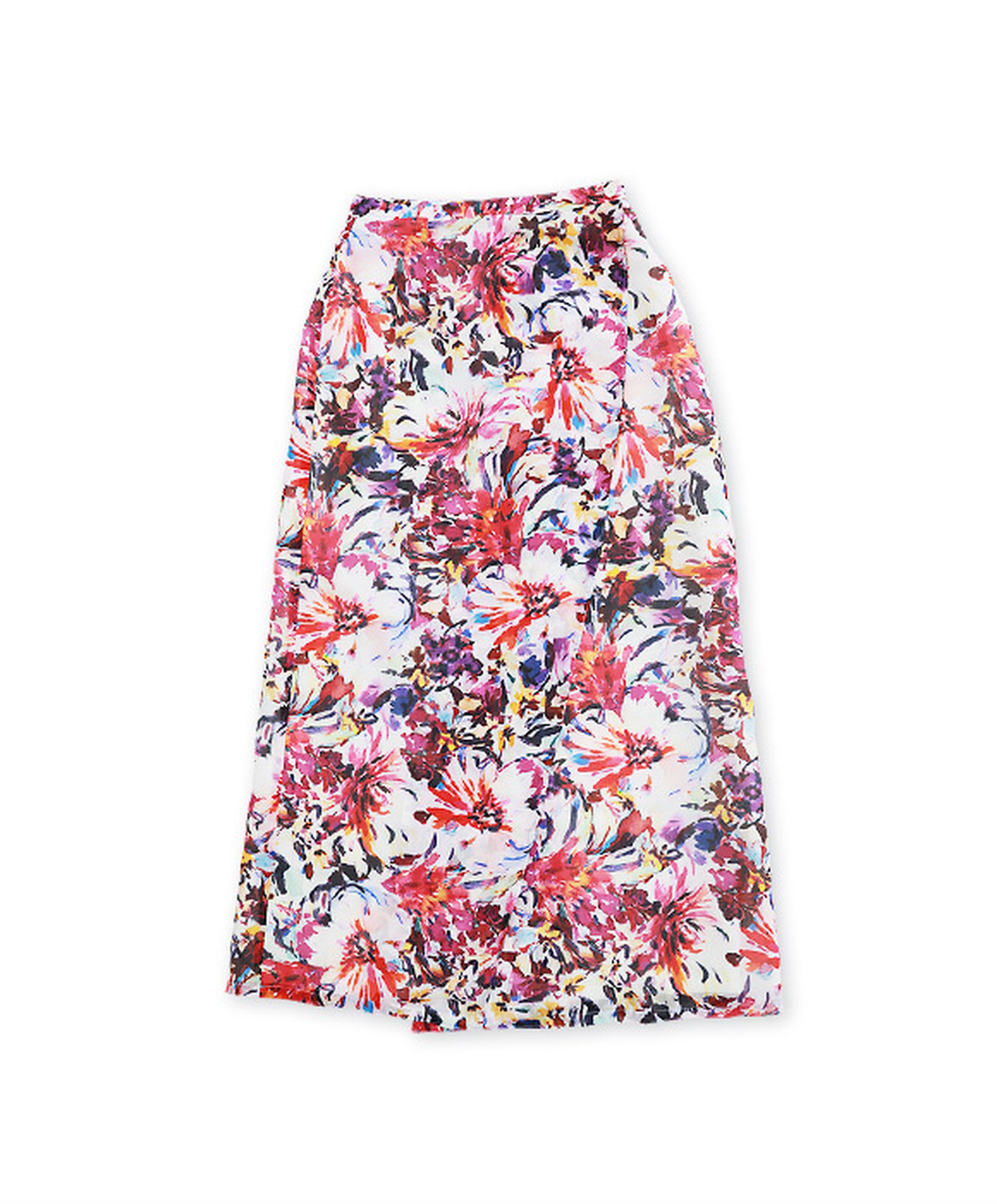 cotton flower wrap skirt