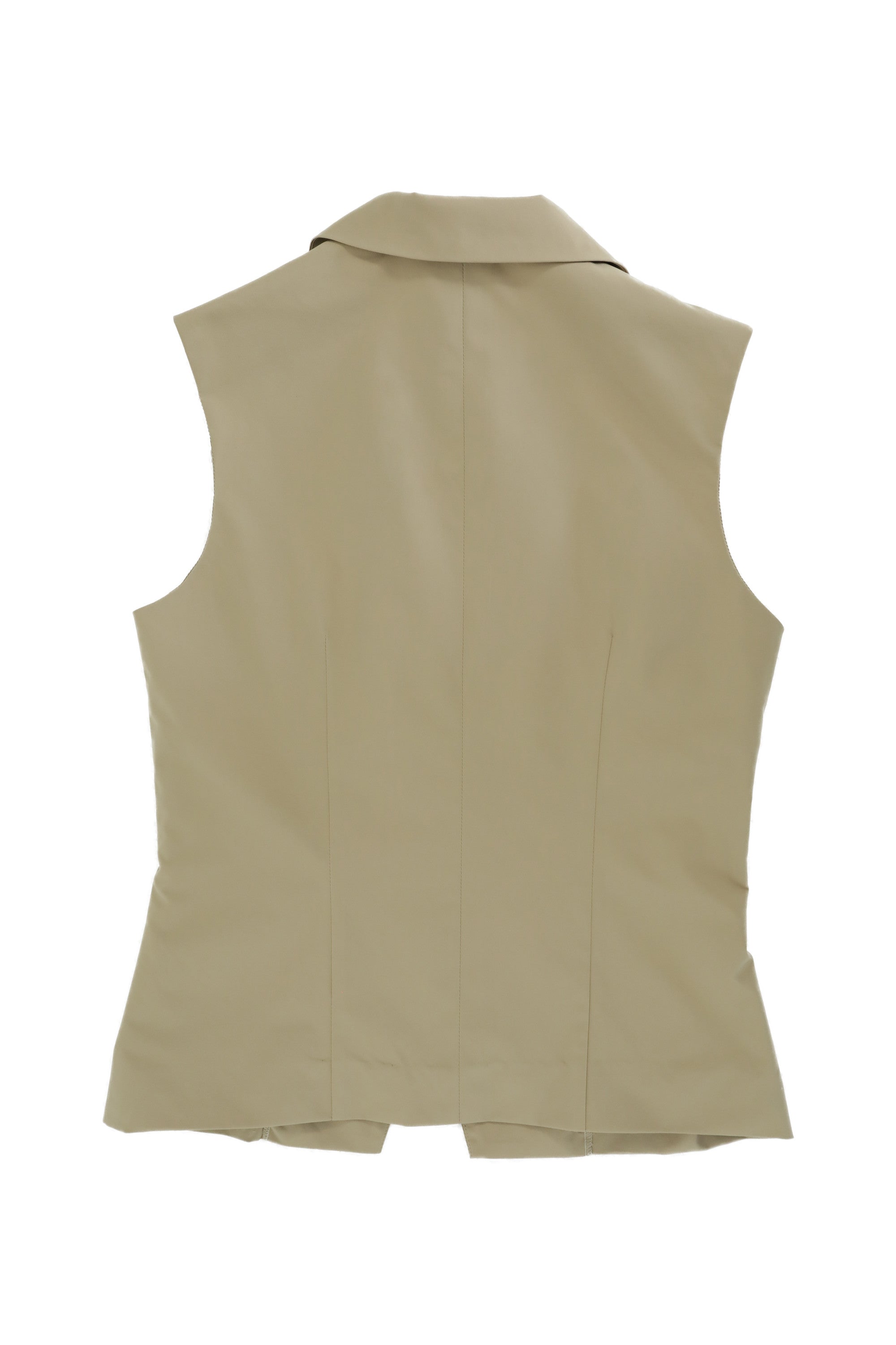 sleeveless jacket / pleats skirt co-ords